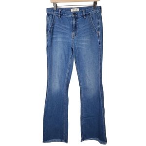 Free People Blue Flare & Wide Leg Jeans